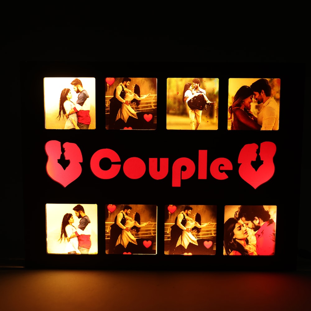  Couple Anniversary Led Frame